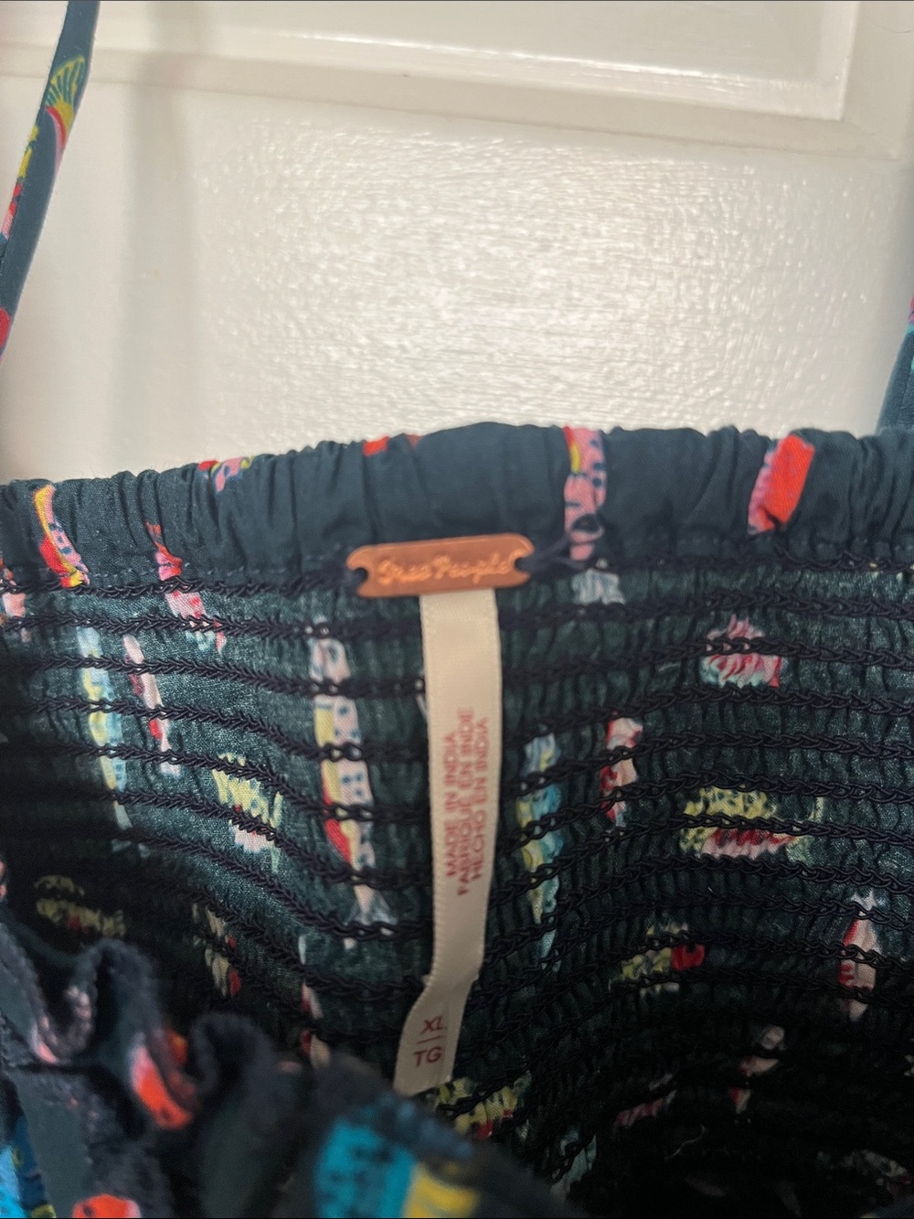Free People Navy Fish Print Tank and Short set - Picture 2 of 8